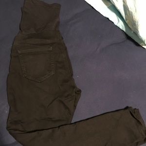 Black skinny maternity jeans